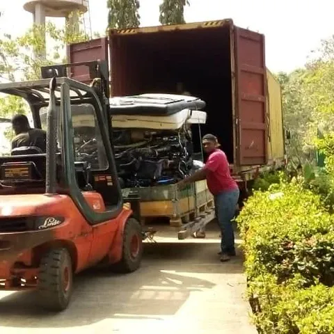 The pallet of bicycles was well packed too, and the bikes were eagerly awaited