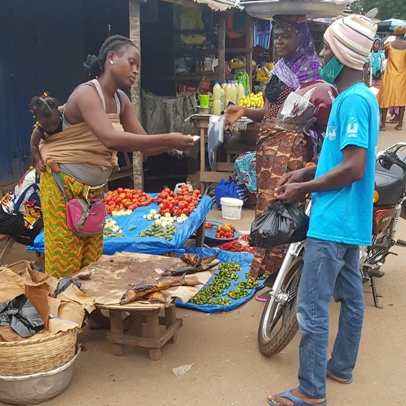 At the market you have to bargain well