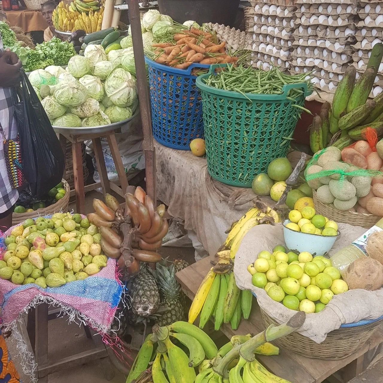 The choice is huge and prices vary with the season, everything gets more expensive in the dry season