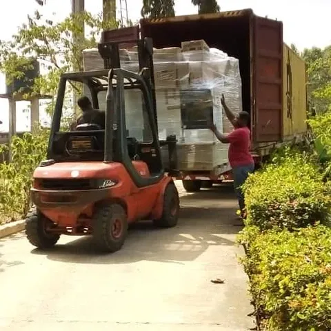The only forklift in Kpalimé, a town of around 70,000